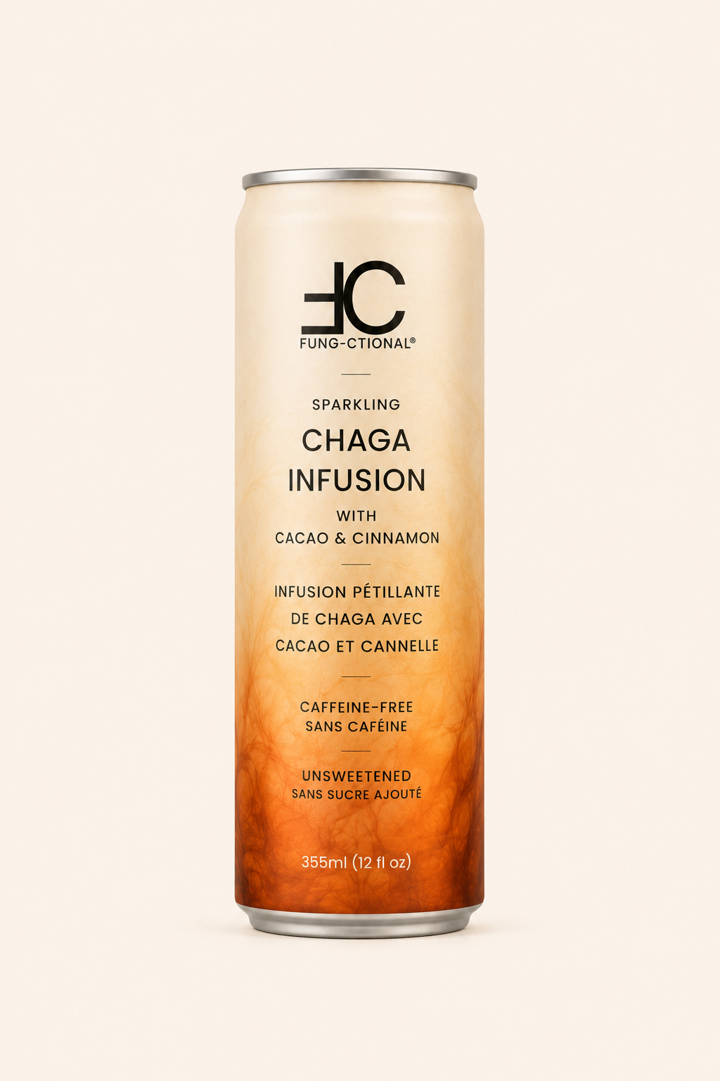 SPARKLING CHAGA INFUSION WITH CACAO & CEYLON CINNAMON