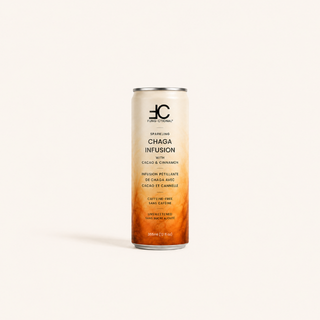 SPARKLING CHAGA INFUSION WITH CACAO & CEYLON CINNAMON